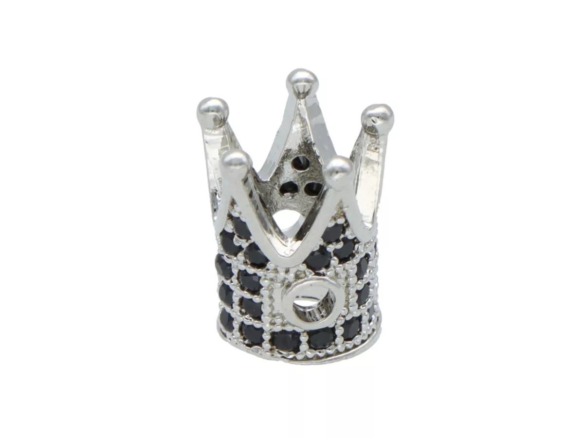 P5L36 PRZEKŁADKA OZDOBNA Z MIEDZI Z CYRKONIAMI - 1 SZTUKA