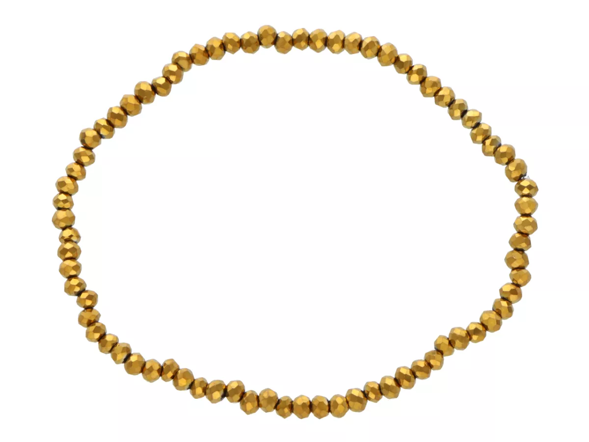 R4C27 BRANSOLETKA KRYSZTAŁKI 3 mm NA GUMCE