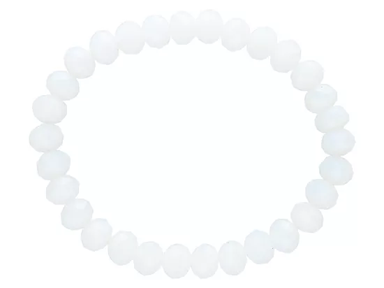 R1P33 BRANSOLETKA KRYSZTAŁKI 8 mm NA GUMCE