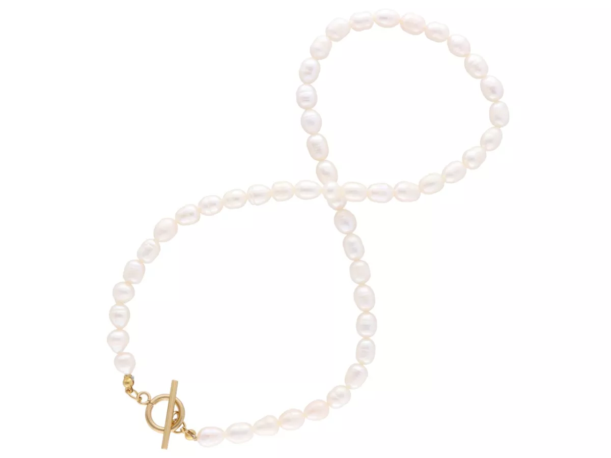 N3P35 NASZYJNIK PERŁA NATURALNA