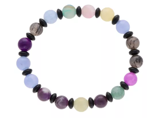 R4L75 BRANSOLETKA MIX KAMIENI KULE 8,5 mm