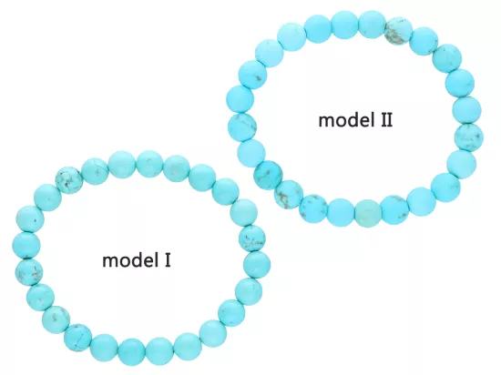 R3T91 BRANSOLETKA TURKUS KULE 8 mm