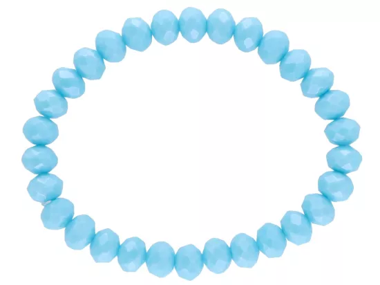 R2J47 BRANSOLETKA KRYSZTAŁKI 8 mm NA GUMCE