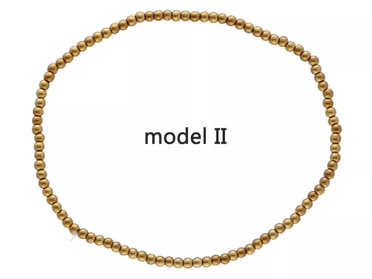 R2N30 BRANSOLETKA HEMATYT KULE 2 mm