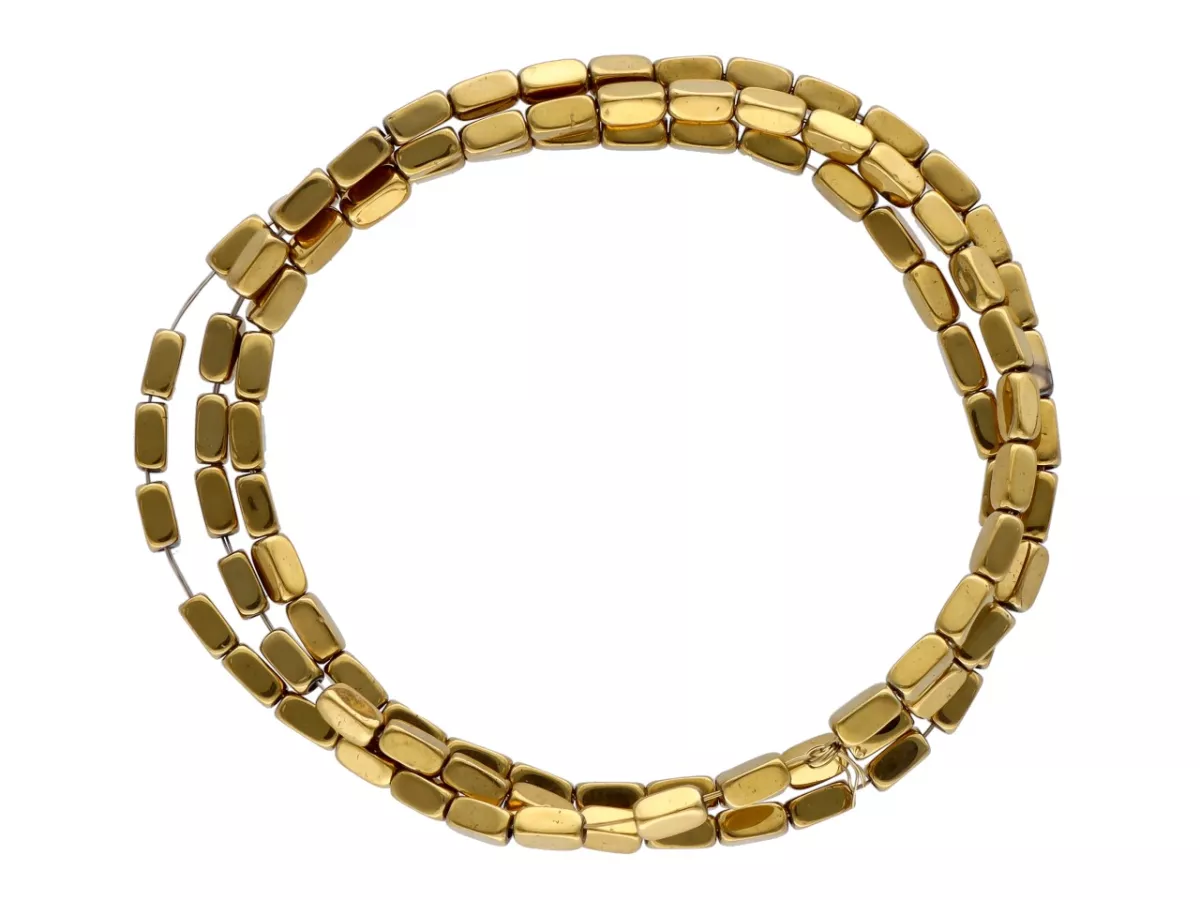 K6O43 HEMATYT PROSTOKĄTY 2/4 mm - 1 SZNUR