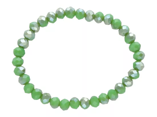 R4D04 BRANSOLETKA KRYSZTAŁKI 6 mm NA GUMCE