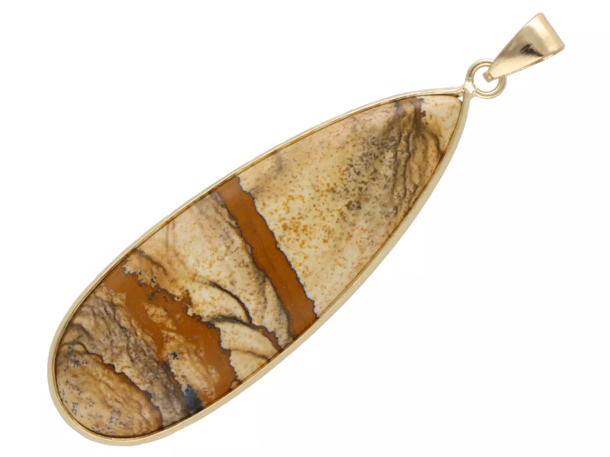 W2H88 WISIOR ZAWIESZKA JASPIS OBRAZKOWY