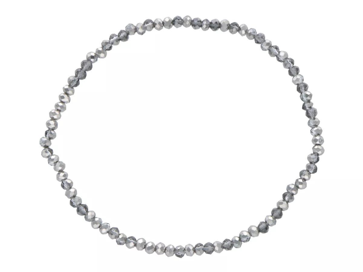 R4B86 BRANSOLETKA KRYSZTAŁKI 2,5 mm NA GUMCE