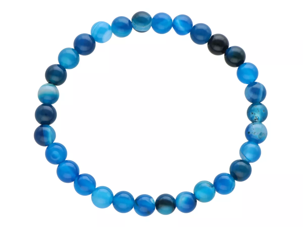 R4H78 BRANSOLETKA AGAT KULE 6,5 mm