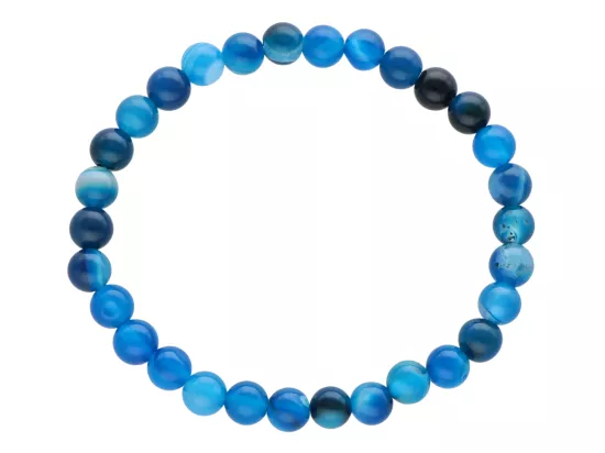 R4H78 BRANSOLETKA AGAT KULE 6,5 mm