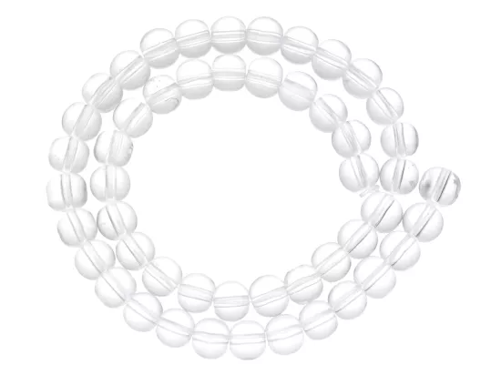 S1P72 KORALIKI KULE SZKLANE 6 mm - 1 SZNUR