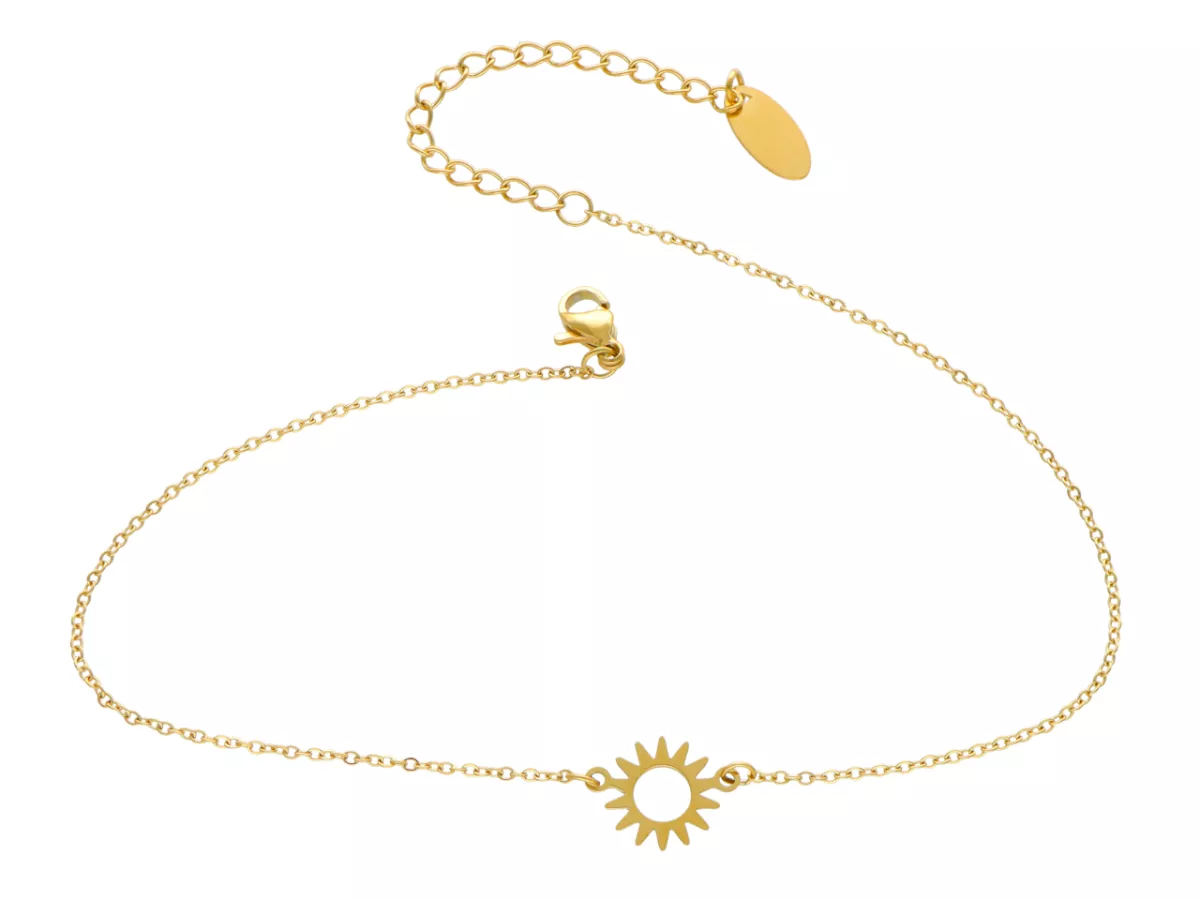 R3Y26 BRANSOLETKA NA NOGĘ ZE STALI CHIRURGICZNEJ