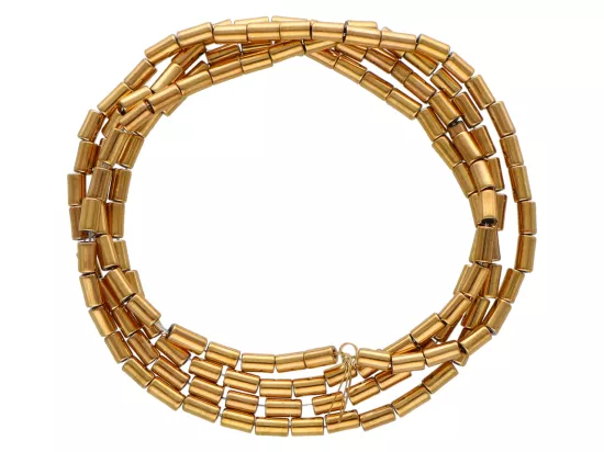 K7P10 HEMATYT MIODOWY WAŁKI 1,5/3 mm - 1 SZNUR