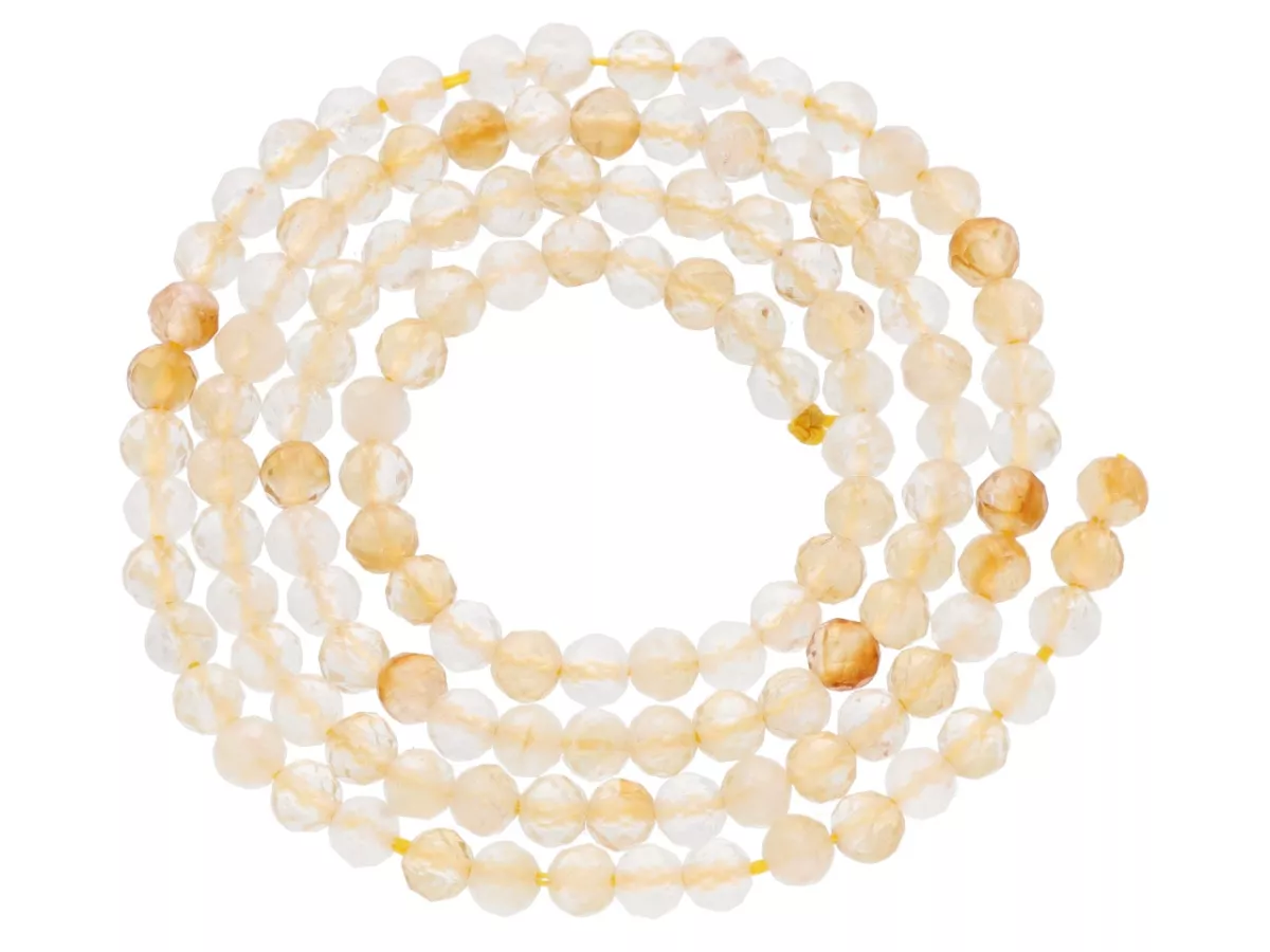 K6X98 CYTRYN KULE FASETOWANE 3,5 mm - 1 SZNUR