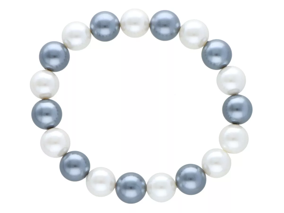 R2W21 BRANSOLETKA PERŁA MAJORKA KULE 10,5 mm