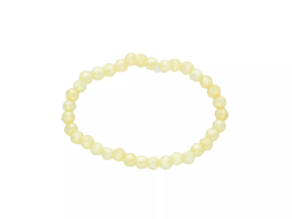 R3B78 PIERŚCIONEK CYRKONIA SZKLANA KULE FASETOWANE 2 mm