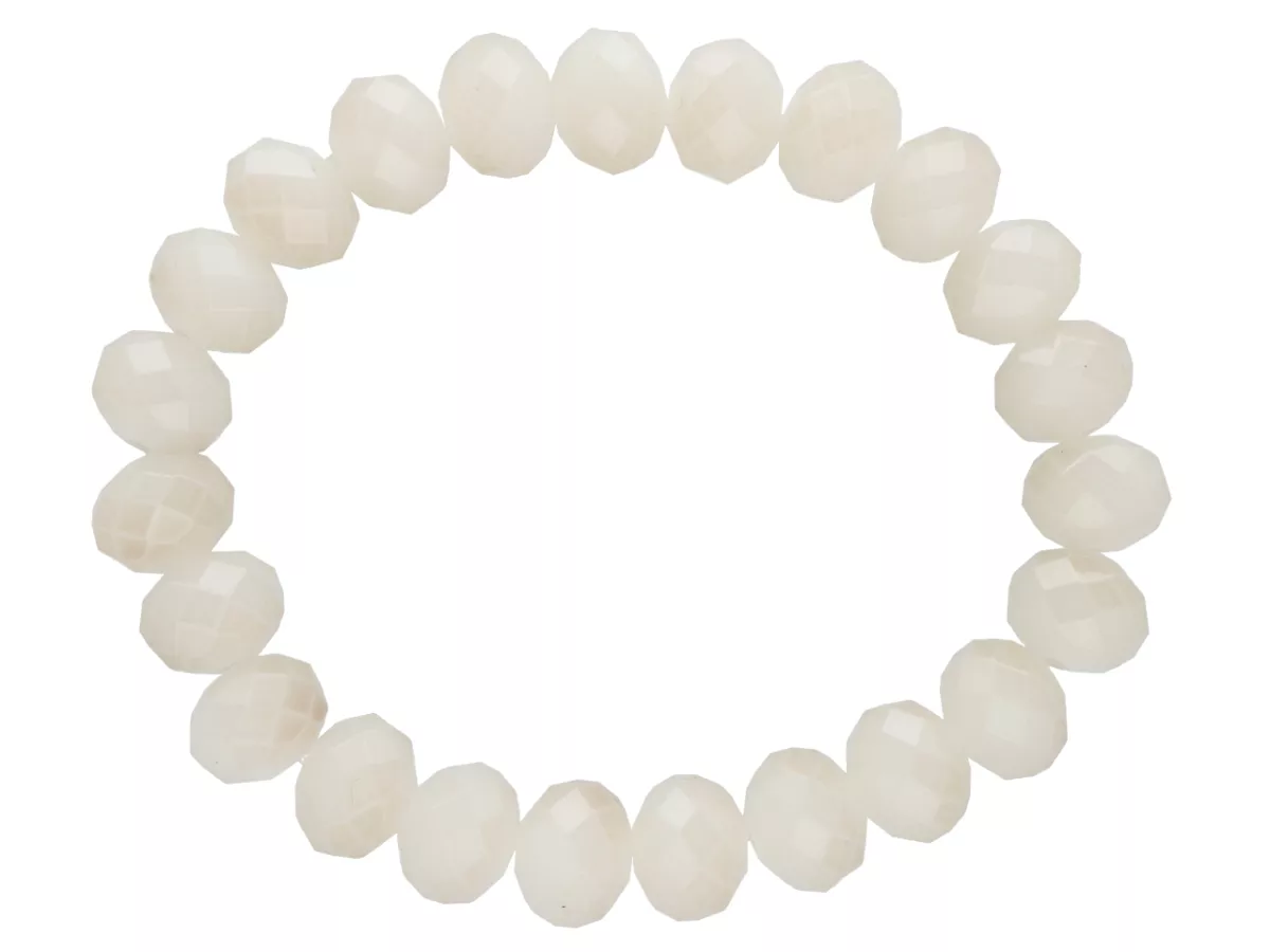 R2B33 BRANSOLETKA KRYSZTAŁKI 10 mm NA GUMCE