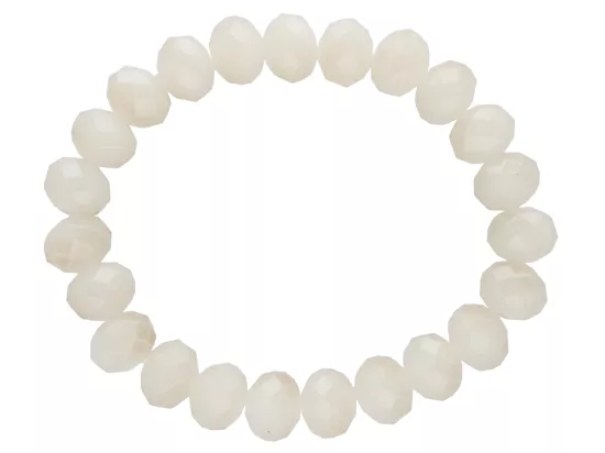 R2B33 BRANSOLETKA KRYSZTAŁKI 10 mm NA GUMCE