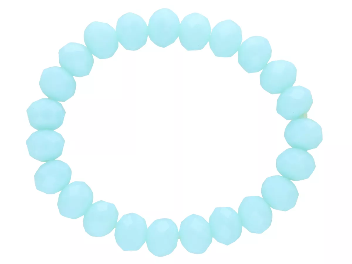 R2R08 BRANSOLETKA KRYSZTAŁKI 10 mm NA GUMCE