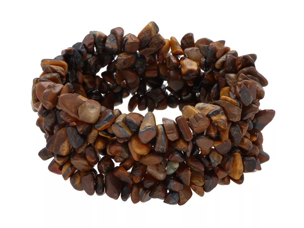 R5B54 BRANSOLETKA TYGRYSIE OKO SIECZKA