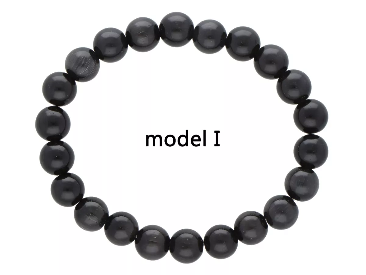 R4I10 BRANSOLETKA KOCIE OKO KULE 8 mm