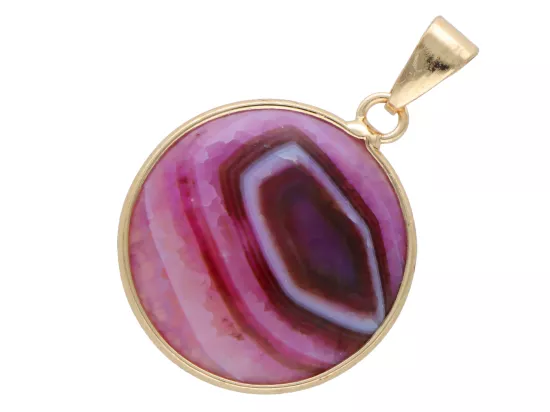 W2H83 WISIOR ZAWIESZKA AGAT PURPUROWY