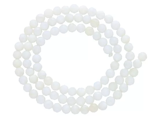 K7N55 MASA PERŁOWA KULE FASETOWANE 4 mm - 1 SZNUR