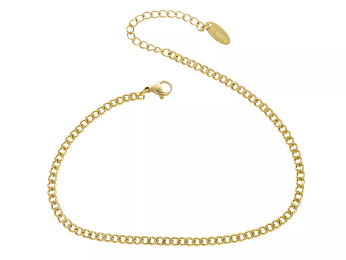 R3X18 BRANSOLETKA NA NOGĘ ZE STALI CHIRURGICZNEJ