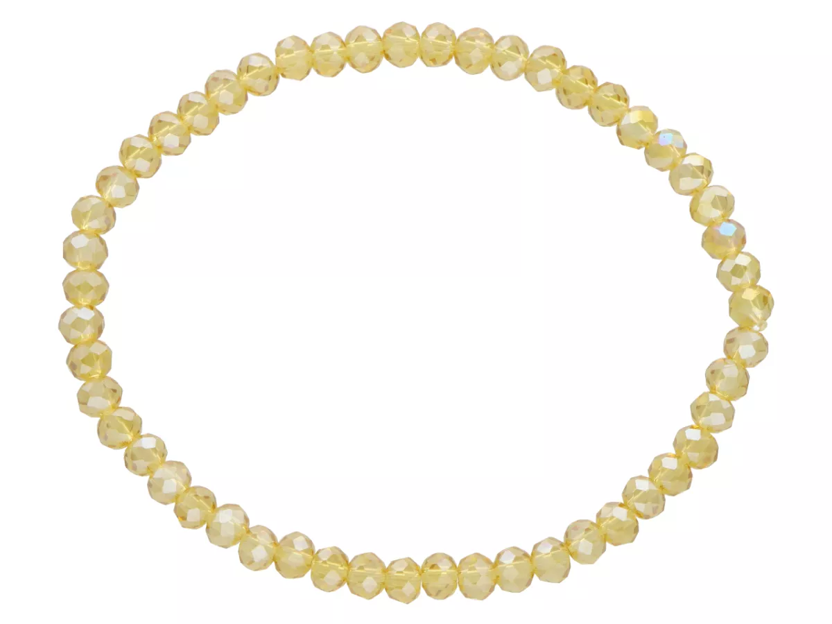 R2I79 BRANSOLETKA KRYSZTAŁKI 4 mm NA GUMCE