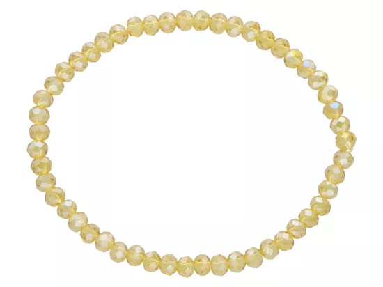 R2I79 BRANSOLETKA KRYSZTAŁKI 4 mm NA GUMCE