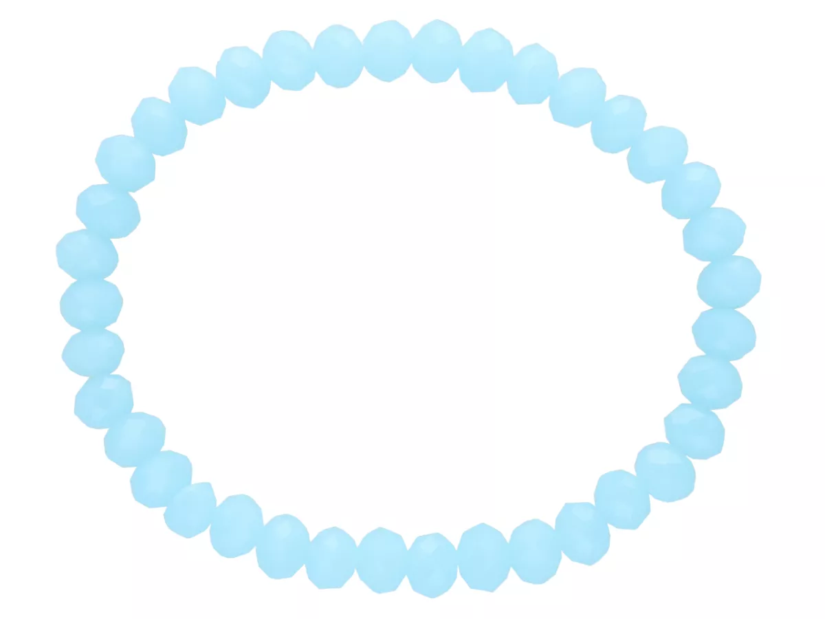 R2P71 BRANSOLETKA KRYSZTAŁKI 6 mm NA GUMCE