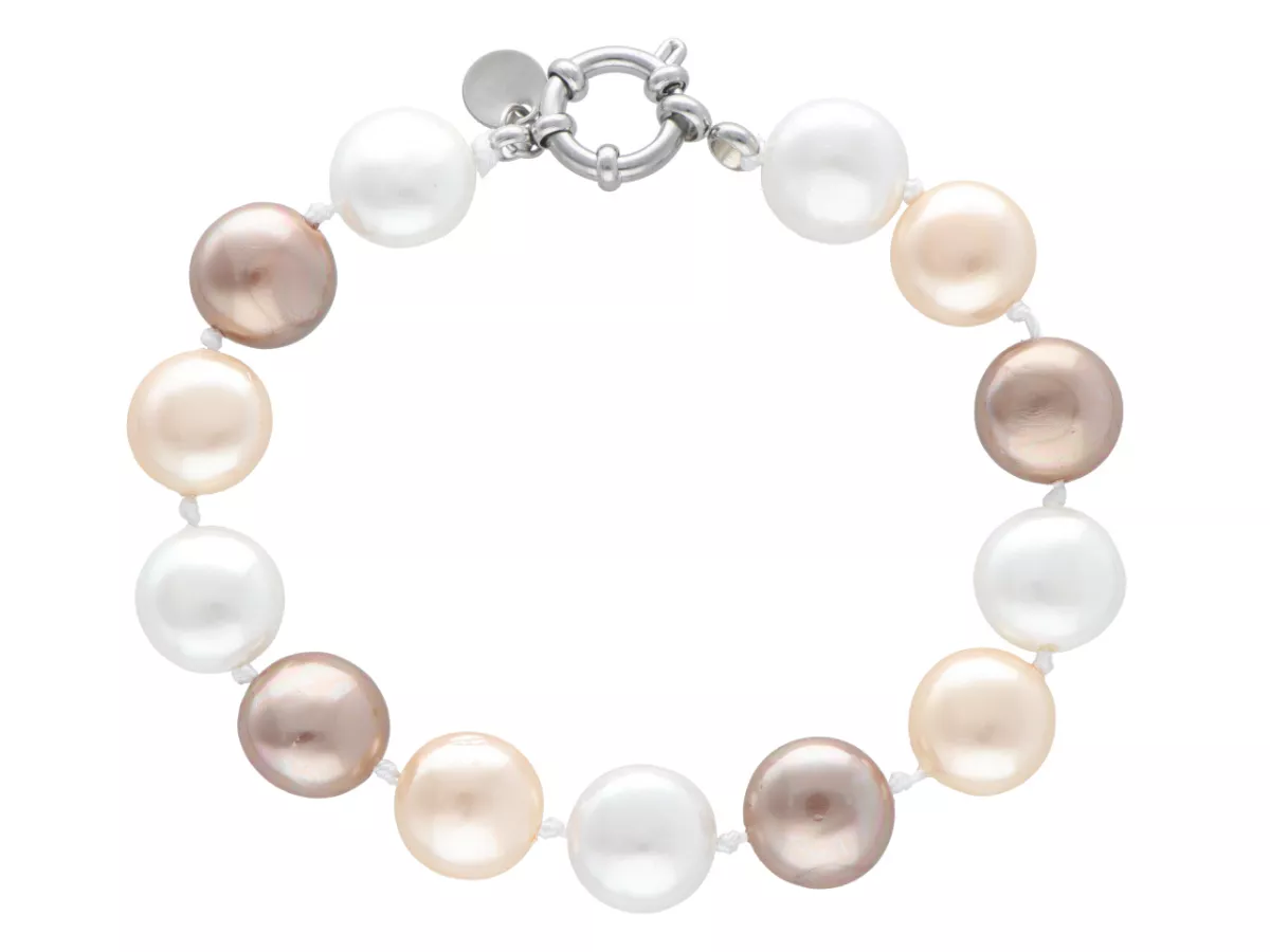 R2W32 BRANSOLETKA PERŁA MAJORKA