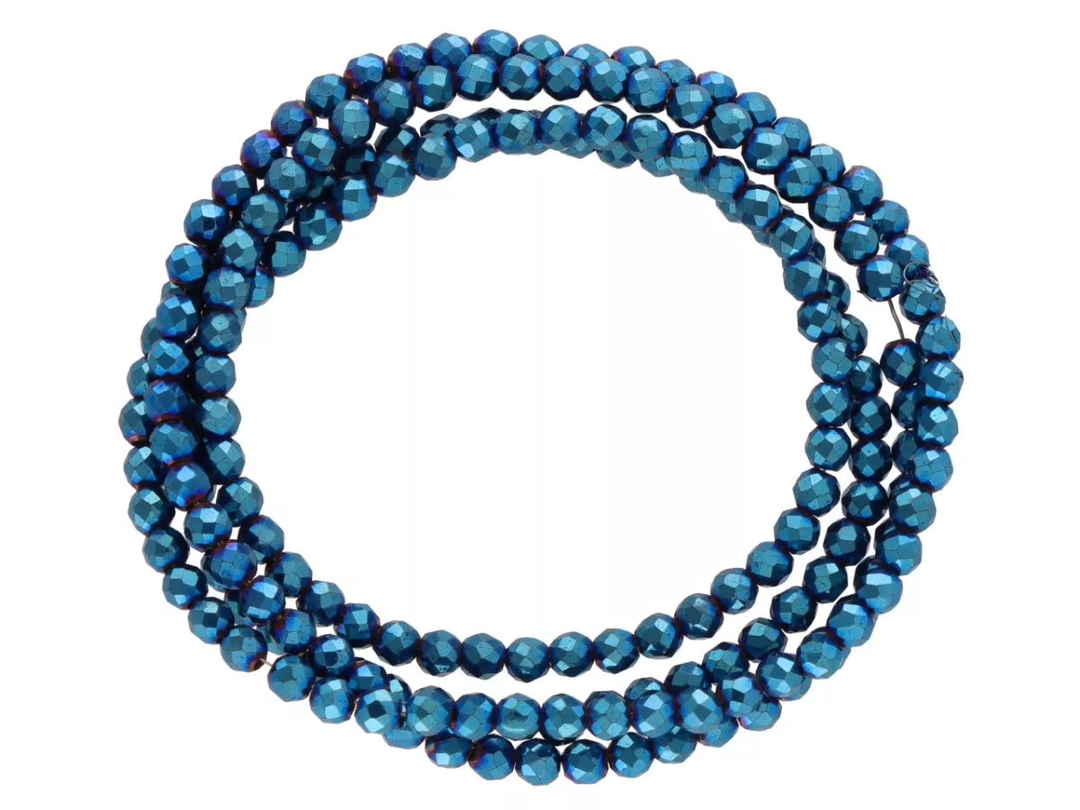 K6X30 HEMATYT KULE FASETOWANE 2 mm - 1 SZNUR