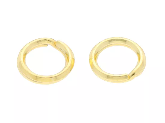 P3H63 KÓŁKA SPRĘŻYNKI 7 mm SREBRO 925 POZŁACANE - 2 SZTUKI