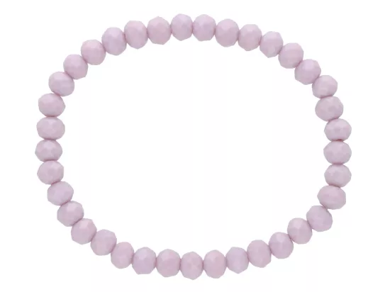 R2I95 BRANSOLETKA KRYSZTAŁKI 6 mm NA GUMCE