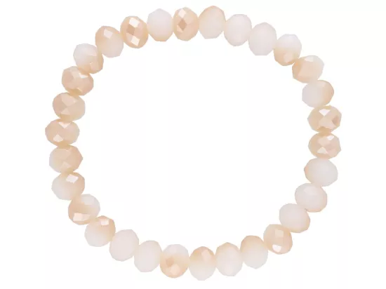 R4G79 BRANSOLETKA KRYSZTAŁKI 8 mm NA GUMCE