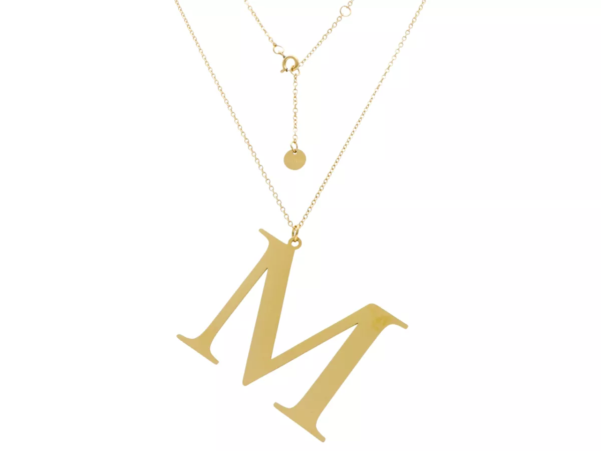 N2Z13 NASZYJNIK STAL CHIRURGICZNA - LITERKA 