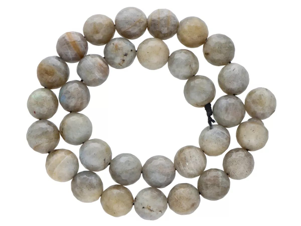 K5P80 LABRADORYT KULE FASETOWANE 12 mm