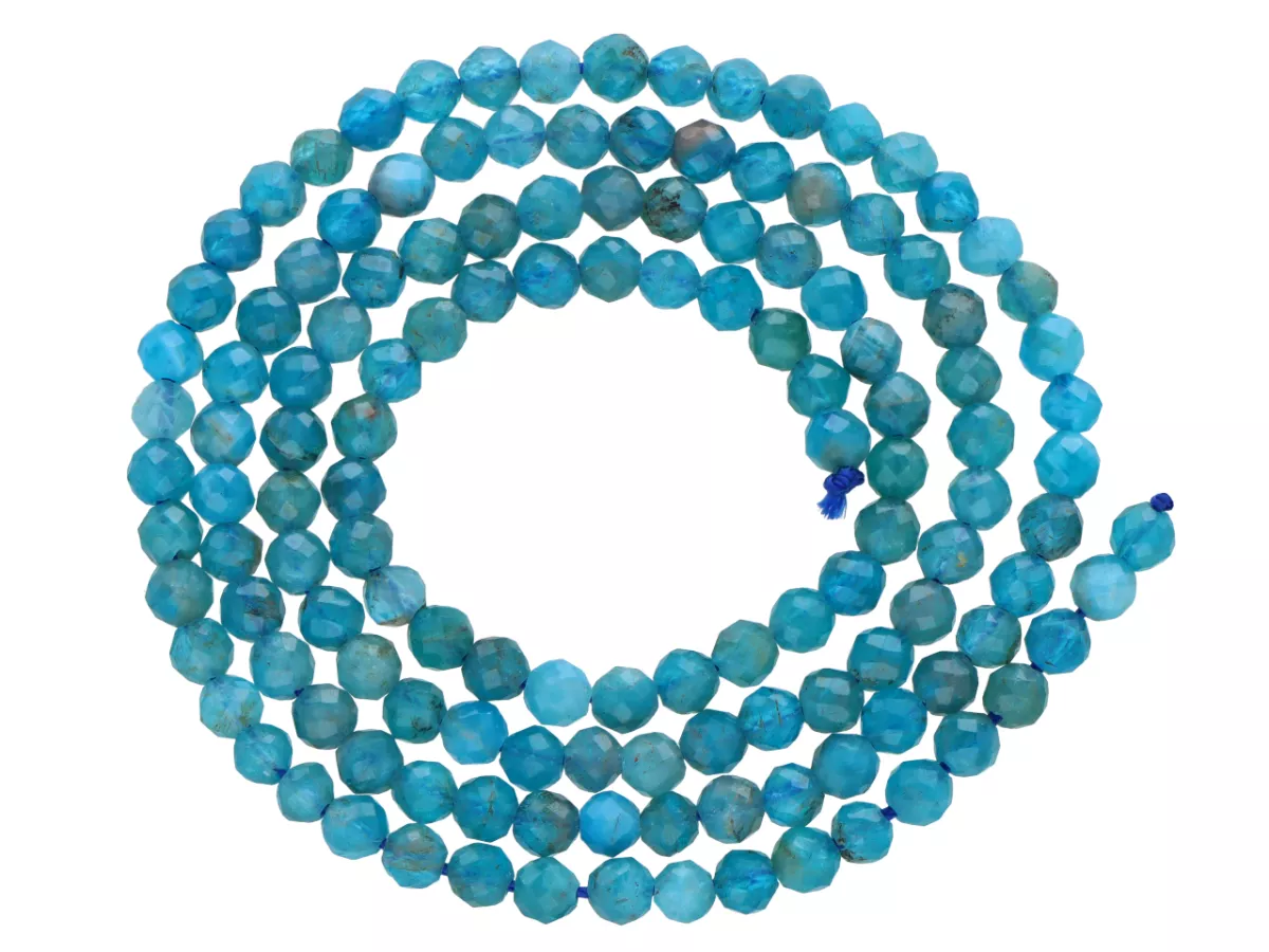 K6W02 APATYT KULE FASETOWANE 3 mm - 1 SZNUR