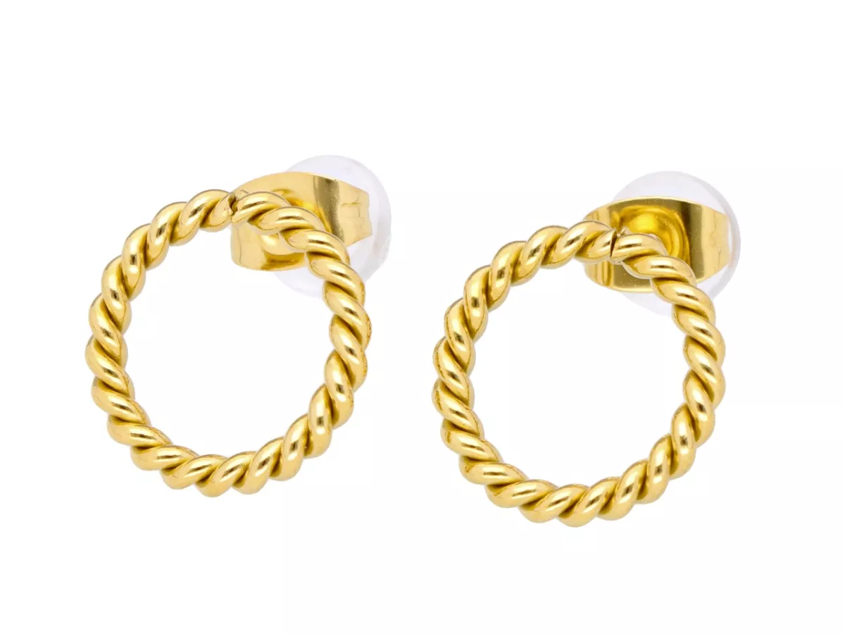 U1O22 KOLCZYKI STAL CHIRURGICZNA 1 PARA