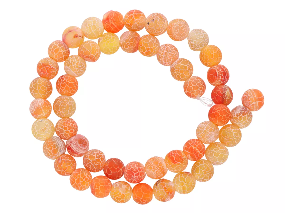 K6J76 AGAT TRAWIONY KULE 8 mm - 1 SZNUR