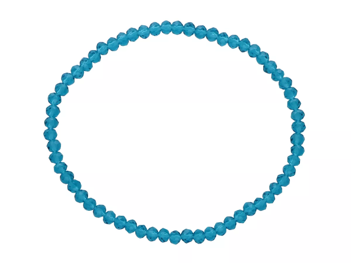 R3R37 BRANSOLETKA KRYSZTAŁKI 3,5 mm NA GUMCE