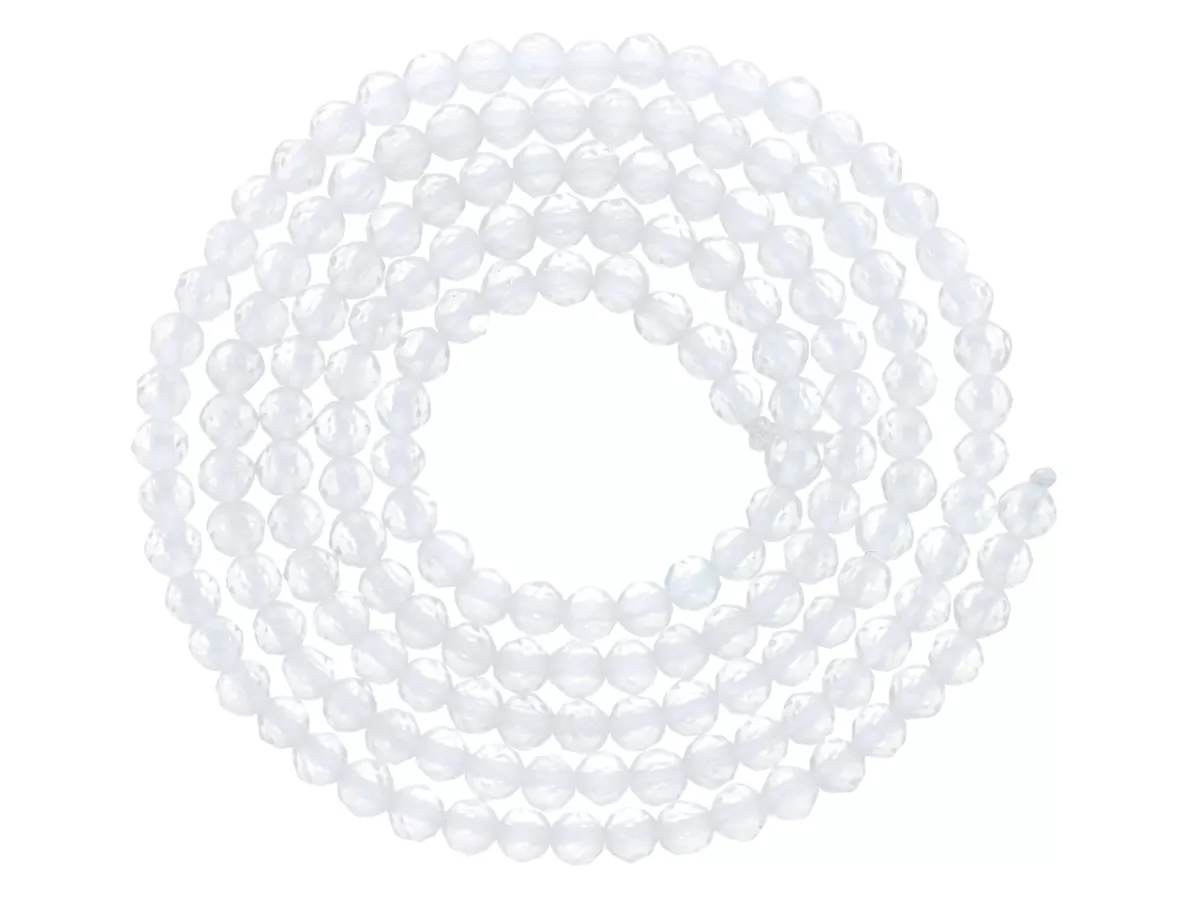 K6S40 KRYSZTAŁ GÓRSKI KULE FASETOWANE 2,5 mm - 1 SZNUR