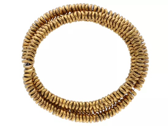 K7P21 HEMATYT MIODOWY ELEMENTY 4/1,5 mm - 1 SZNUR