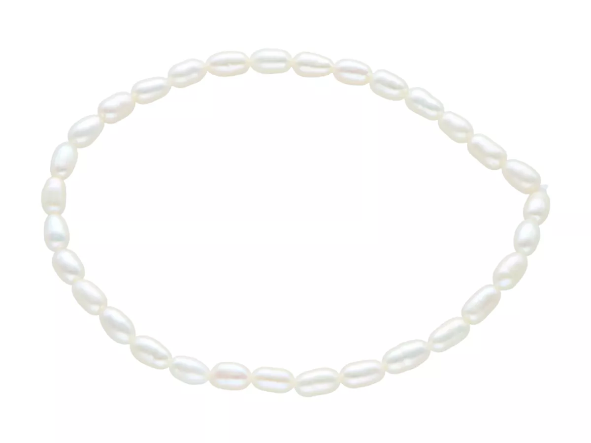 R4B47 BRANSOLETKA PERŁY NATURALNE NA GUMCE