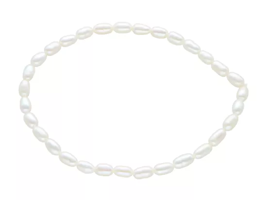 R4B47 BRANSOLETKA PERŁY NATURALNE NA GUMCE