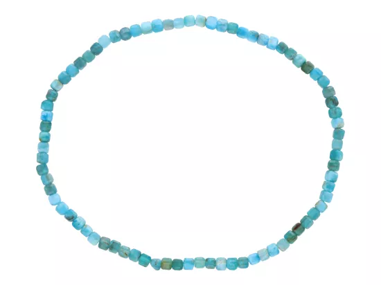 R4K80 BRANSOLETKA APATYT KOSTKI FASETOWANE 2,5 mm