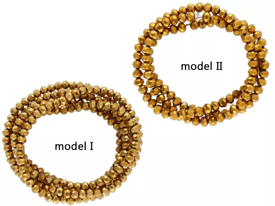 S1W05 KRYSZTAŁKI 4,5/3,5 mm - 1 SZNUR