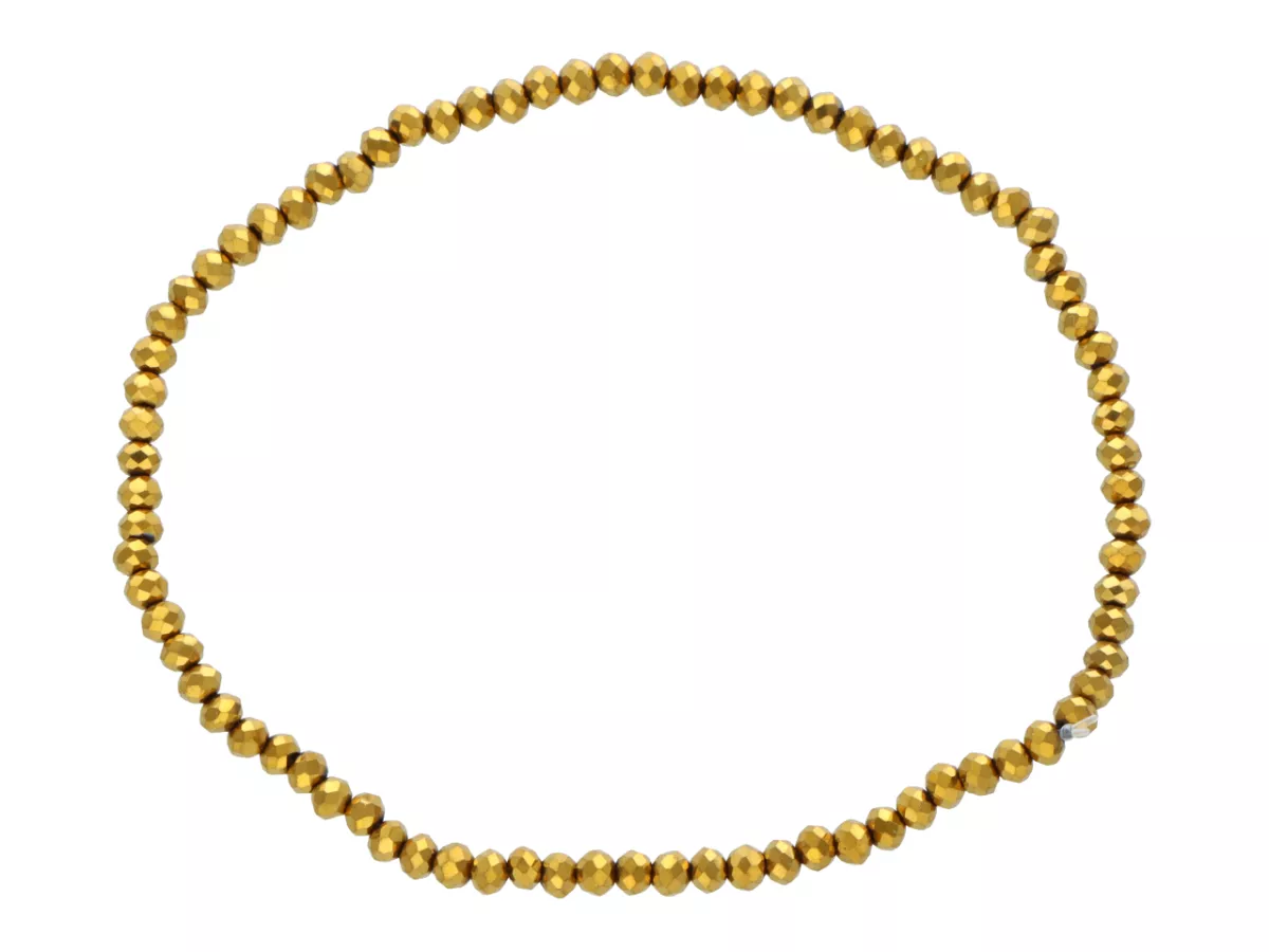 R4B93 BRANSOLETKA KRYSZTAŁKI 2,5 mm NA GUMCE