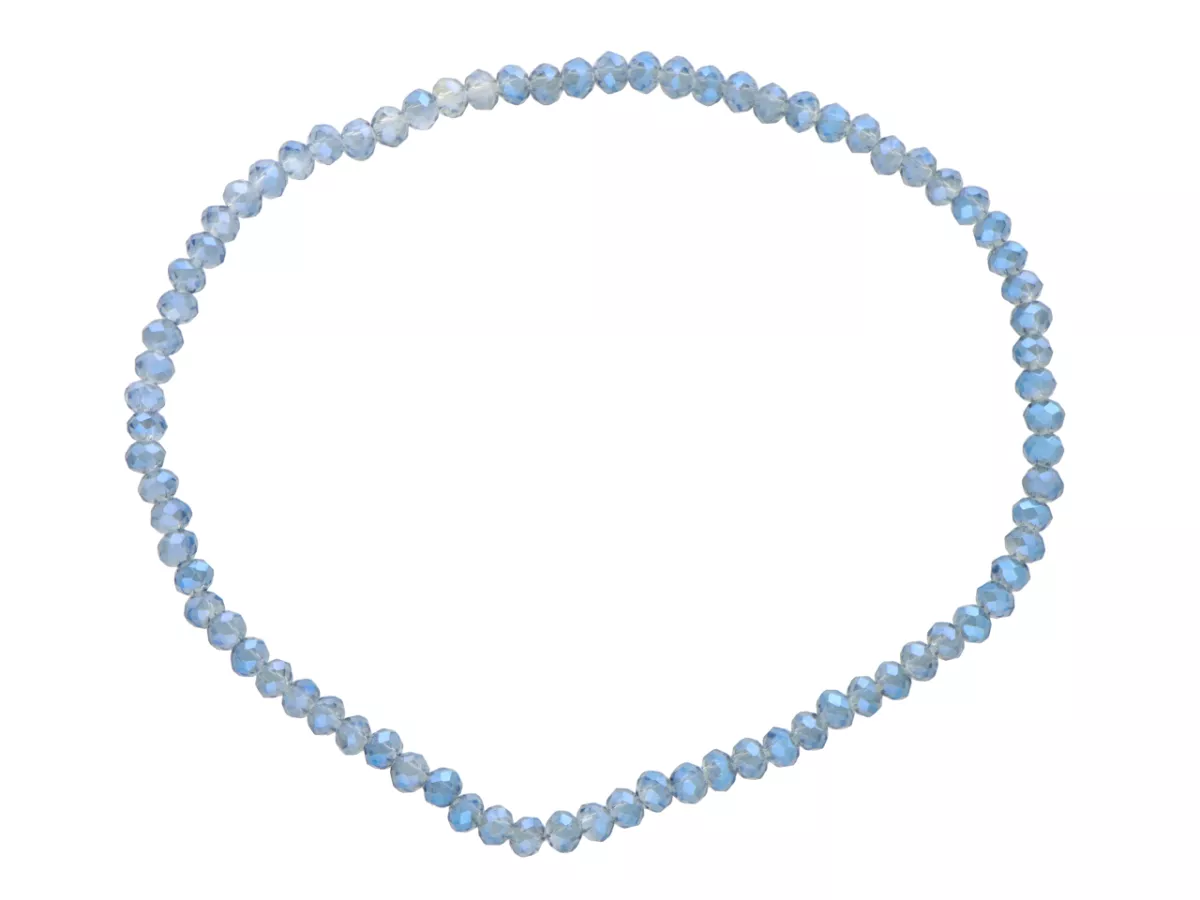 R4B71 BRANSOLETKA KRYSZTAŁKI 2,5 mm NA GUMCE